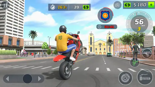 Jogo Moto Wheelie Grau 3D screenshot