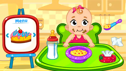 Jogos de cuidar e vestir bebês screenshot