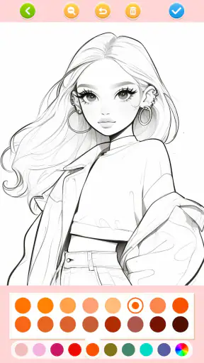 Jogos de pintar:boneca meninas screenshot