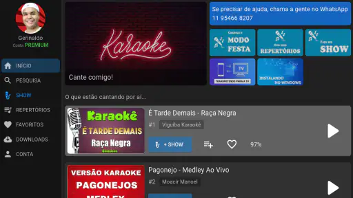 Karaokê Show - Playbacks screenshot