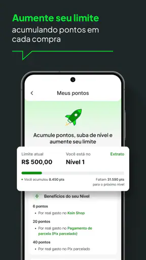 Koin: Crédito e Pix parcelado screenshot