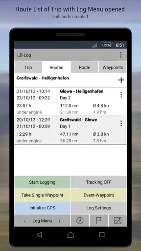LD-Log - GPS Tracker & Logbook screenshot
