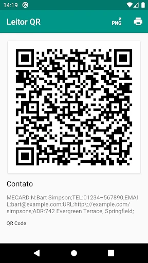 Leitor QR Code screenshot