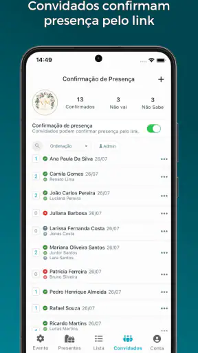 ListaPresentes screenshot