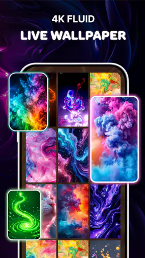 Live Wallpaper 4K: Magic Fluid screenshot