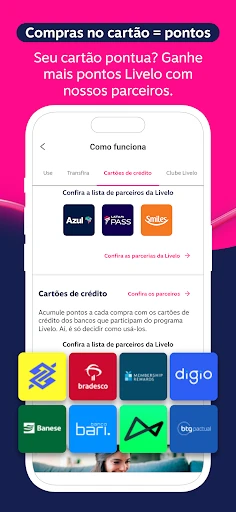 Livelo: juntar e trocar pontos screenshot
