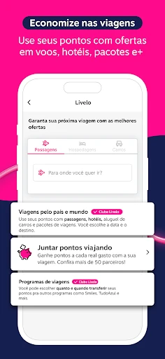 Livelo: juntar e trocar pontos screenshot