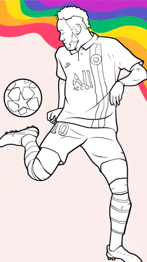 Livro para Colorir de Futebol screenshot