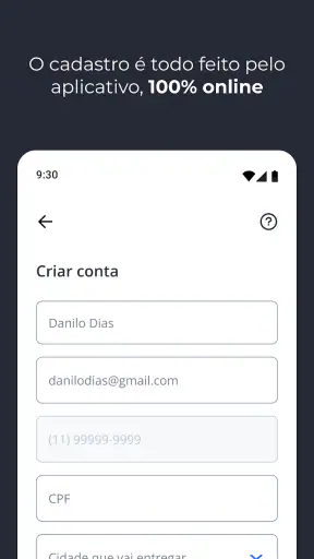 Loggi para entregador screenshot