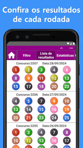 Lotofácil (Gerador de números) screenshot
