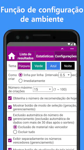 Lotofácil (Gerador de números) screenshot