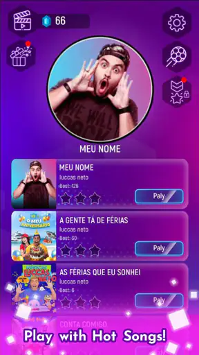 Luccas Neto - Tiles Hop Jogos screenshot