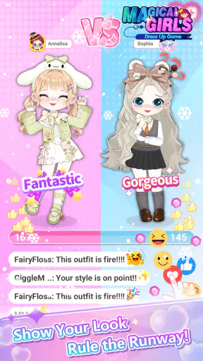 Magical Girls: Jogo de Vestir screenshot