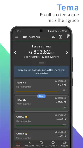 Mantis - Finanças do motorista screenshot
