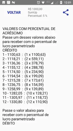 Maquinetas Calculadoras screenshot