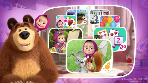 Masha e o Urso. Jogo Educativo screenshot