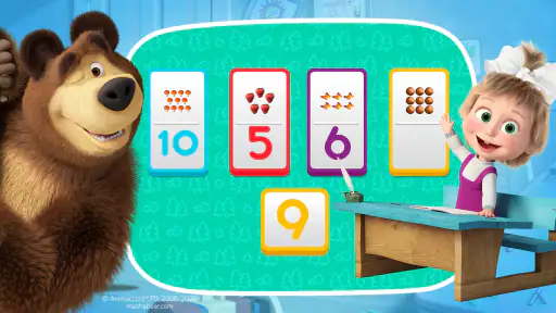 Masha e o Urso. Jogo Educativo screenshot