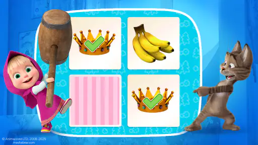 Masha e o Urso. Jogo Educativo screenshot