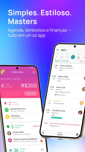 Masters Pro: Agenda online screenshot