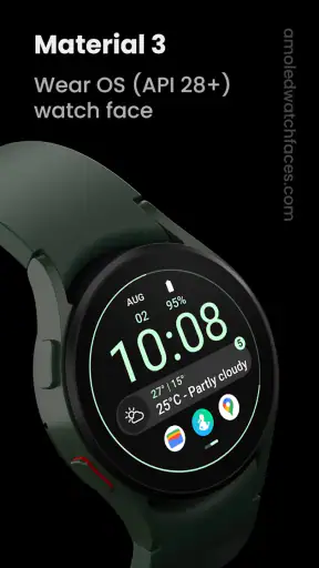 Material 3: Watch face screenshot