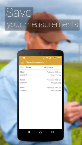 Medidor de Áreas e Distâncias screenshot