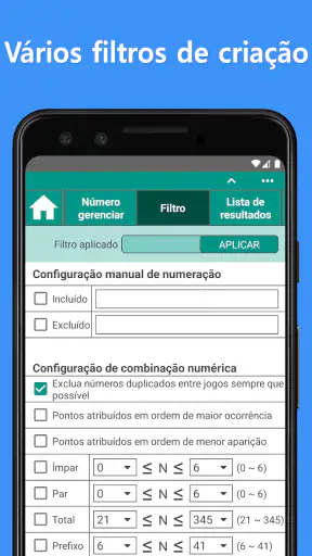 MEGA-SENA (Gerador de números) screenshot