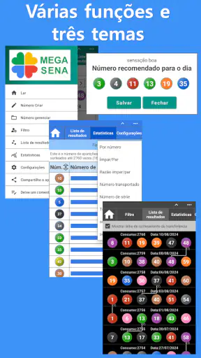 MEGA-SENA (Gerador de números) screenshot