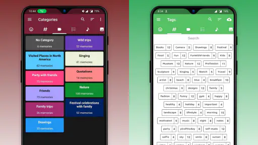 Memorize: Diário Pessoal screenshot