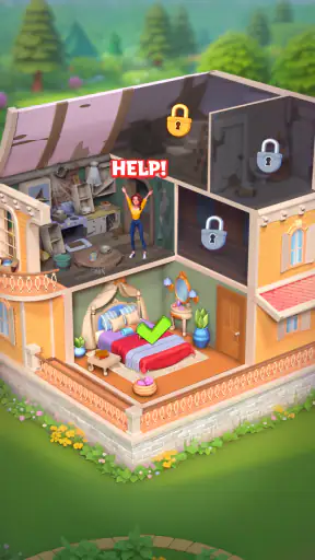 Merge Hotel Empire: Decoração screenshot