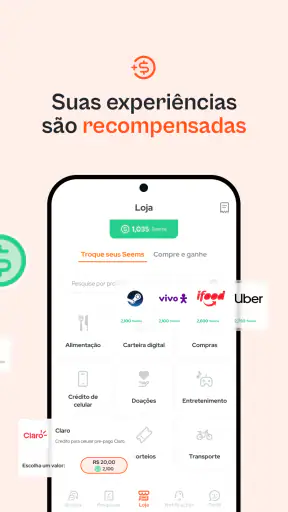MeSeems: pesquisa e recompensa screenshot