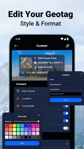 MeShot: GPS Timestamp Camera screenshot