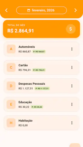 Minhas Contas screenshot