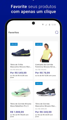 Mizuno App: Tênis e muito mais screenshot