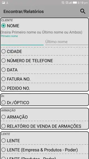 Mobi Optical - Gestão Clientes screenshot