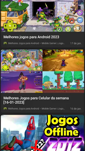 Mobile Gamer Notícias de Jogos screenshot