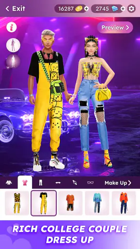 Modelo Moda: Maquiagem, Roupa screenshot