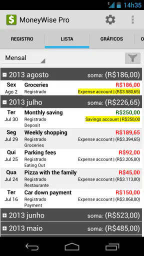 MoneyWise Pro screenshot