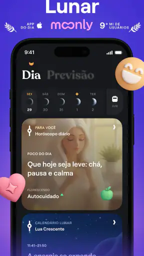 Moonly App - Calendário Lunar screenshot