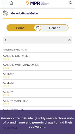 MPR Drug and Medical Guide screenshot