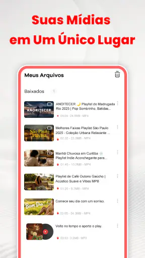 Muka: Baixar & Backup screenshot