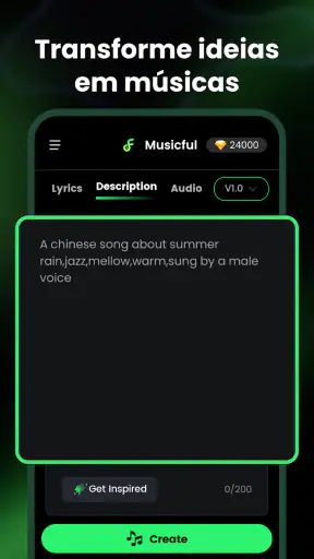 Musicful: Criador de Música IA screenshot