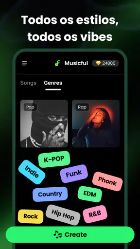 Musicful: Criador de Música IA screenshot