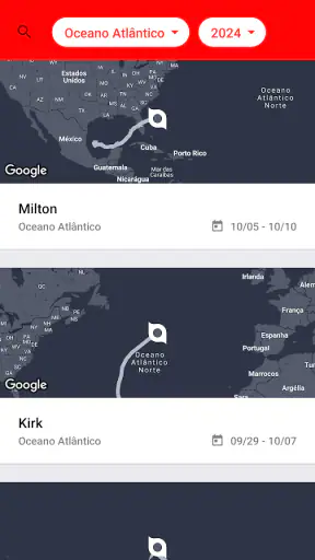 My Hurricane Tracker screenshot