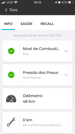 My Uconnect screenshot
