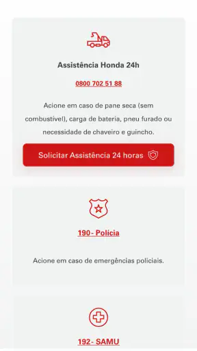 myHonda screenshot