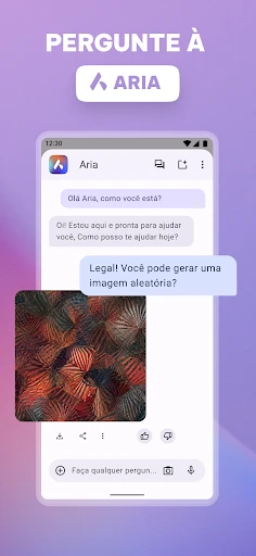 Navegador privado Opera com IA screenshot