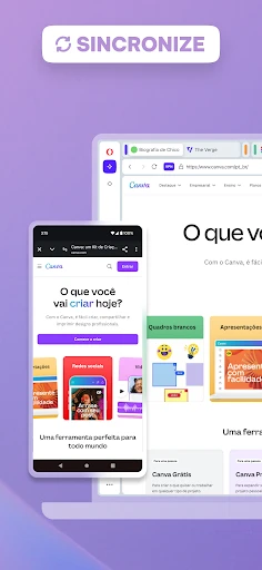 Navegador privado Opera com IA screenshot