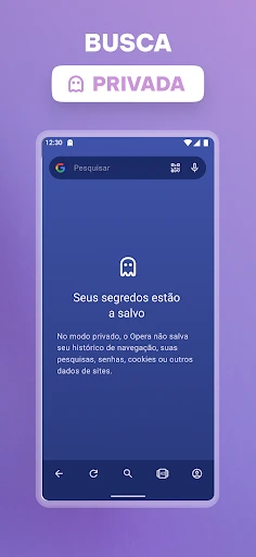 Navegador privado Opera com IA screenshot