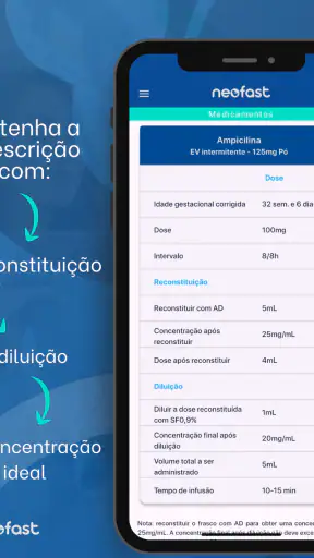 NeoFast: Prescrição neonatal screenshot