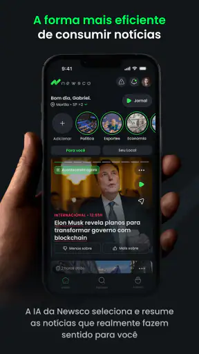 Newsco - Notícias com IA screenshot